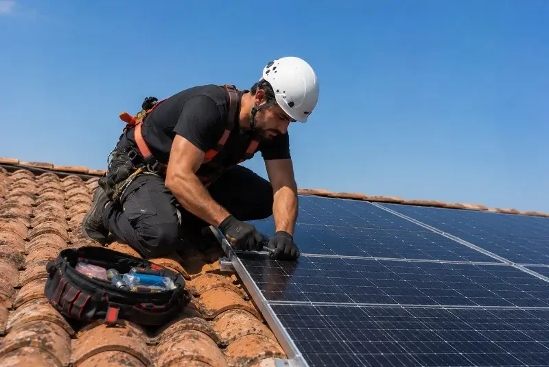 Maintenance et monitoring de panneaux solaires à Saturargues